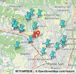 Mappa Via Cà Fittavoli, 24030 Barzana BG, Italia (2.033)