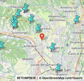 Mappa Via Cà Fittavoli, 24030 Barzana BG, Italia (2.948)