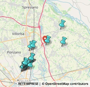 Mappa Via Pino da Zara, 31050 Carbonera TV, Italia (4.60278)