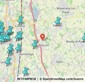 Mappa Via Pino da Zara, 31050 Carbonera TV, Italia (3.16)