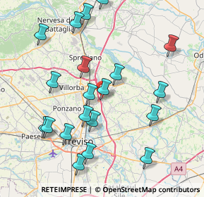 Mappa Via Pino da Zara, 31050 Carbonera TV, Italia (8.5675)