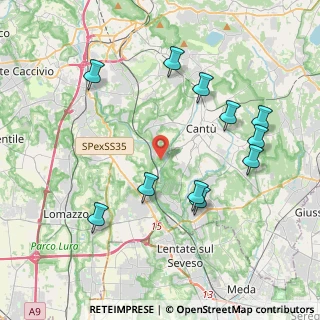 Mappa Via dei Cacciatori, 22063 Cantù CO, Italia (4.24182)