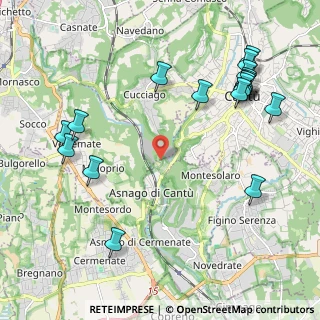 Mappa Via dei Cacciatori, 22063 Cantù CO, Italia (2.58333)