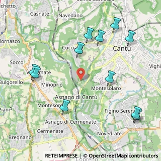 Mappa Via dei Cacciatori, 22063 Cantù CO, Italia (2.47636)