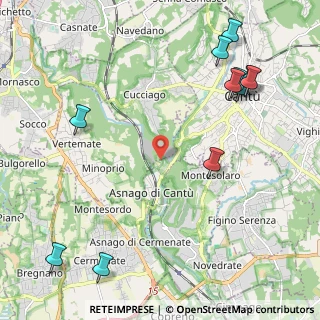 Mappa Via dei Cacciatori, 22063 Cantù CO, Italia (2.83)