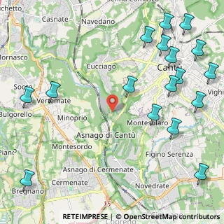 Mappa Via dei Cacciatori, 22063 Cantù CO, Italia (2.96882)