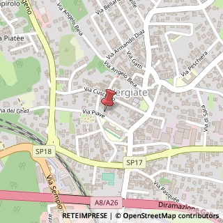 Mappa Via Piave, 18, 21029 Vergiate, Varese (Lombardia)