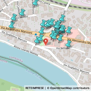 Mappa Via Guglielmo Marconi, 21018 Sesto Calende VA, Italia (0.10357)