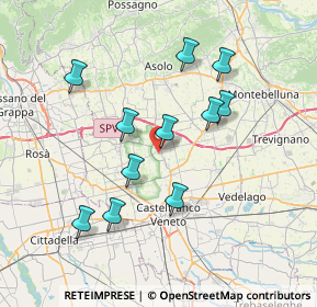 Mappa Via Cal di Riese, 31039 Riese Pio X TV, Italia (6.81455)