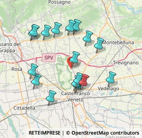 Mappa Via Cal di Riese, 31039 Riese Pio X TV, Italia (7.12765)