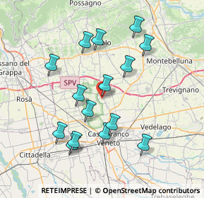 Mappa Via Cal di Riese, 31039 Riese Pio X TV, Italia (7.194)