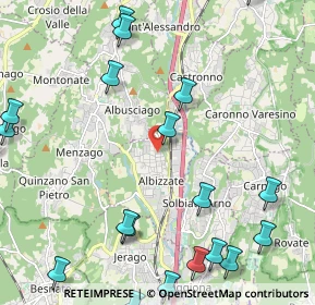 Mappa Via Carso, 21041 Albizzate VA, Italia (3.016)