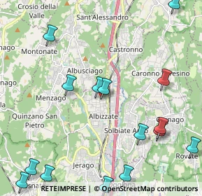 Mappa Via Carso, 21041 Albizzate VA, Italia (2.87333)