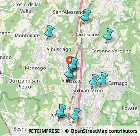 Mappa Via Carso, 21041 Albizzate VA, Italia (1.795)