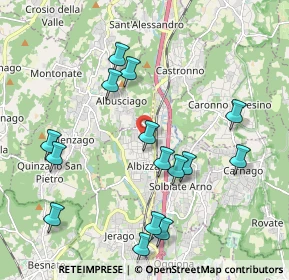 Mappa Via Carso, 21041 Albizzate VA, Italia (2.14267)