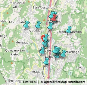 Mappa Via Carso, 21041 Albizzate VA, Italia (1.52889)