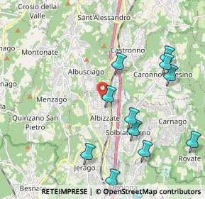 Mappa Via Carso, 21041 Albizzate VA, Italia (2.60769)