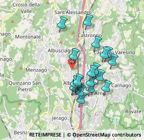 Mappa Via Carso, 21041 Albizzate VA, Italia (1.532)