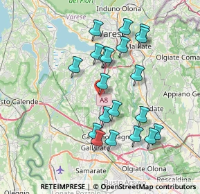 Mappa Via Carso, 21041 Albizzate VA, Italia (7.0615)