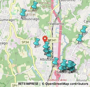 Mappa Via Carso, 21041 Albizzate VA, Italia (1.242)