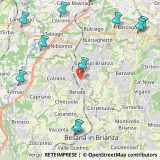Mappa Via Grazia Deledda, 20838 Renate MB, Italia (3.21636)