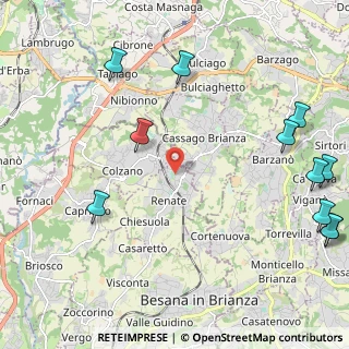 Mappa Via Grazia Deledda, 20838 Renate MB, Italia (3.00273)