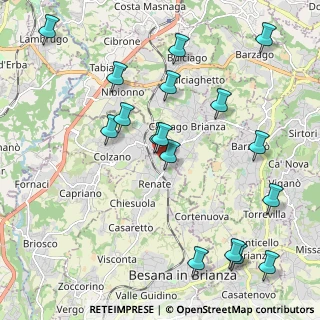Mappa Via Grazia Deledda, 20838 Renate MB, Italia (2.35941)