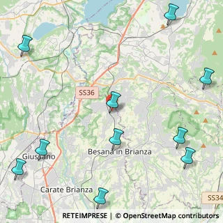 Mappa Via Grazia Deledda, 20838 Renate MB, Italia (6.58909)
