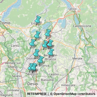 Mappa Via Grazia Deledda, 20838 Renate MB, Italia (6.17417)