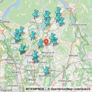 Mappa Via Grazia Deledda, 20838 Renate MB, Italia (8.548)