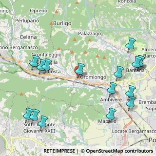 Mappa Via Sottoripa, 24030 Pontida BG, Italia (2.73)