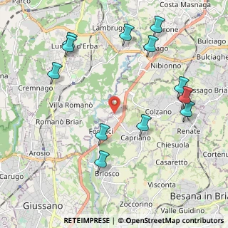 Mappa Via I' Maggio, 22040 Briosco MB, Italia (2.41167)
