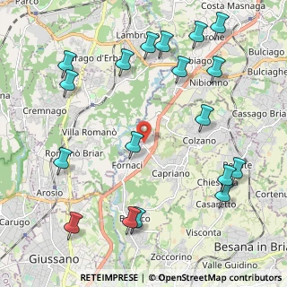 Mappa Via I' Maggio, 22040 Briosco MB, Italia (2.62833)