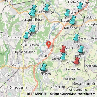 Mappa Via I' Maggio, 22040 Briosco MB, Italia (2.596)