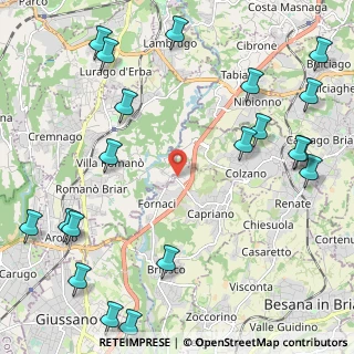 Mappa Via I' Maggio, 22040 Briosco MB, Italia (3.031)