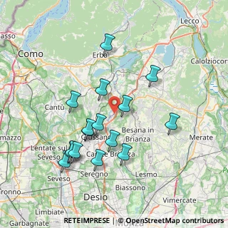 Mappa Via I' Maggio, 22040 Briosco MB, Italia (7.25563)