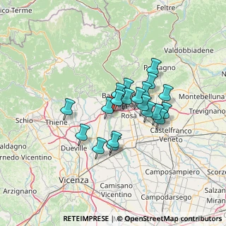 Mappa Via Quartiere Prè, 36061 Bassano del Grappa VI, Italia (10.0435)