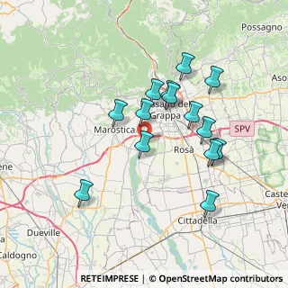 Mappa Via Quartiere Prè, 36061 Bassano del Grappa VI, Italia (6.52429)