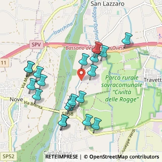 Mappa Via Quartiere Prè, 36061 Bassano del Grappa VI, Italia (1.0365)