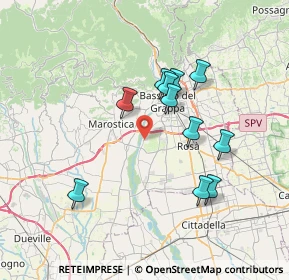 Mappa Via Quartiere Prè, 36061 Bassano del Grappa VI, Italia (6.40545)