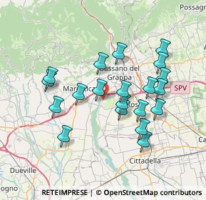 Mappa Via Quartiere Prè, 36061 Bassano del Grappa VI, Italia (6.6985)