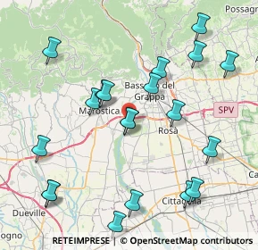 Mappa Via Quartiere Prè, 36061 Bassano del Grappa VI, Italia (8.8525)