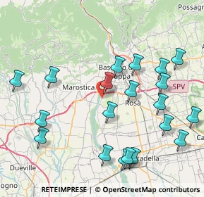 Mappa Via Quartiere Prè, 36061 Bassano del Grappa VI, Italia (9.23)