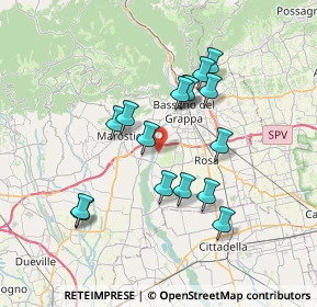 Mappa Via Quartiere Prè, 36061 Bassano del Grappa VI, Italia (6.34688)