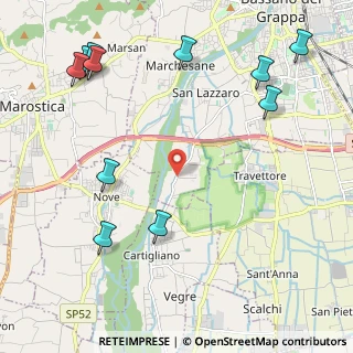 Mappa Via Quartiere Prè, 36061 Bassano del Grappa VI, Italia (2.82545)