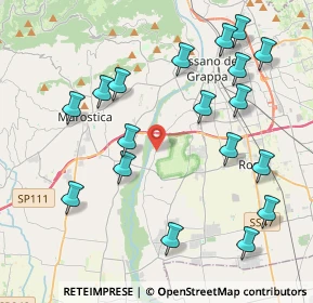 Mappa Via Quartiere Prè, 36061 Bassano del Grappa VI, Italia (4.55056)