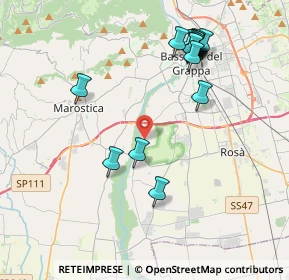 Mappa Via Quartiere Prè, 36061 Bassano del Grappa VI, Italia (4.21188)