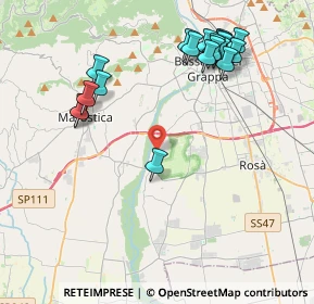 Mappa Via Quartiere Prè, 36061 Bassano del Grappa VI, Italia (4.54105)