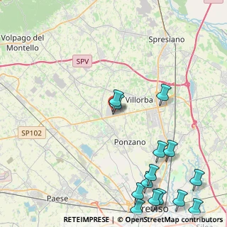 Mappa Via A. Meucci, 31050 Ponzano Veneto TV, Italia (6.08214)