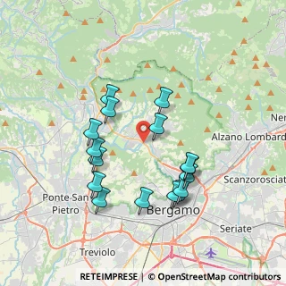 Mappa Via Torrente Quisa, 24010 Ponteranica BG, Italia (3.47)